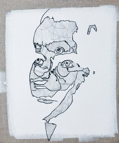 50 jelentős író a történelemben : Federico Garcia Lorca, 2015 (olaj és akril, vászon) alkotó: Benoit Erwann Boucherot