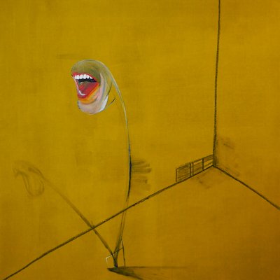 La colère, panel 2, 2016 (olaj és akril, vászon) alkotó: Benoit Erwann Boucherot