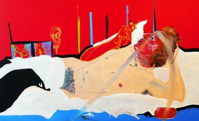 Olympia gainsbourienne, 2017 (olaj és akril, vászon) alkotó: Benoit Erwann Boucherot