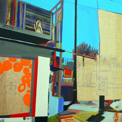 Overlandscape : Mexico 1, 2016 (olaj, vászon) alkotó: Benoit Erwann Boucherot