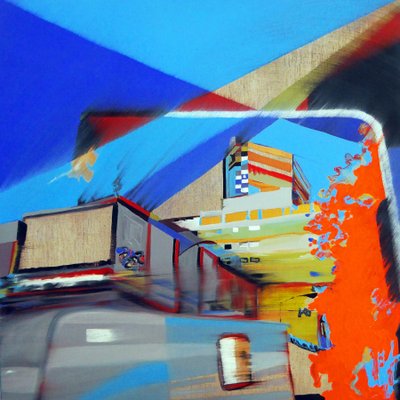 Overlandscape : Mexico 2, 2016 (olaj, vászon) alkotó: Benoit Erwann Boucherot