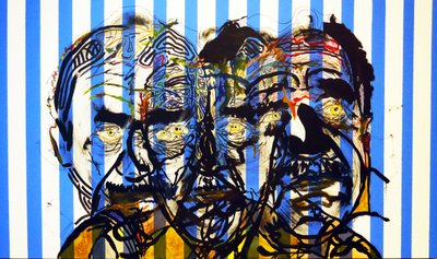 Surportrait : Gabriel Garcia Marquez, 2015 (olaj és akril, vászon) alkotó: Benoit Erwann Boucherot