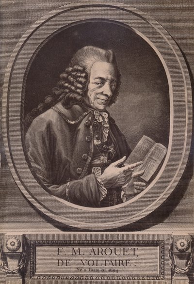 Voltaire francia író és filozófus, XVIII. század 1894 alkotó: Benoit Louis Henriquez