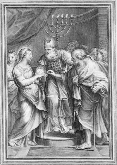 Szűzanya házassága, 1645-1724. alkotó: Benoît Farjat