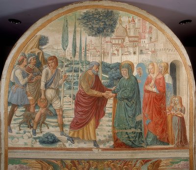 Találkozó a Golden Gate-nél. 1490 alkotó: Benozzo Gozzoli