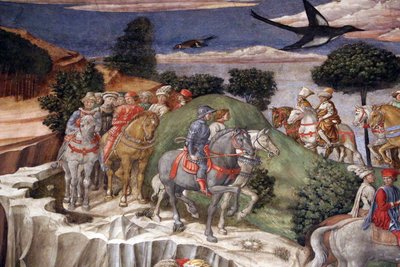 Olaszul: A bölcsek útja: a legfiatalabb király gázlói körmenete alkotó: Benozzo Gozzoli