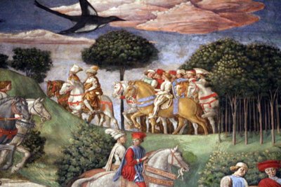 Olaszul: A bölcsek útja: a legfiatalabb király gázlói körmenete alkotó: Benozzo Gozzoli