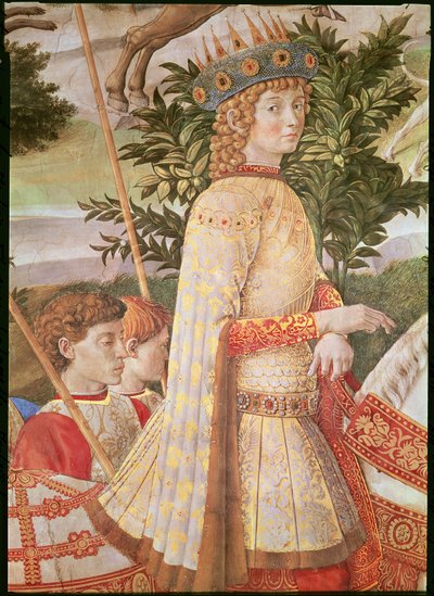 A mágusok körmenete, Lorenzo, the Magnificent által vezetett körmenet Caspar mágus képében, Lorenzo de