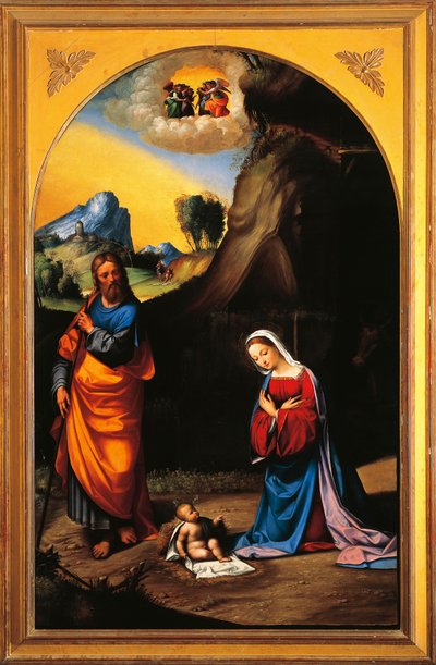 Születés, Benvenuto Garofalo (1481-1559) alkotó: Benvenuto Tisi da Garofalo
