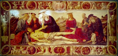 Krisztus temetése (a panelen) alkotó: Benvenuto di Giovanni