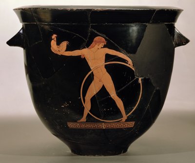 Tetőtéri vörös figurás harangkáter, Ganümédész, görög, Kr.e. 500-480 (kerámia) alkotó: Berlin Painter