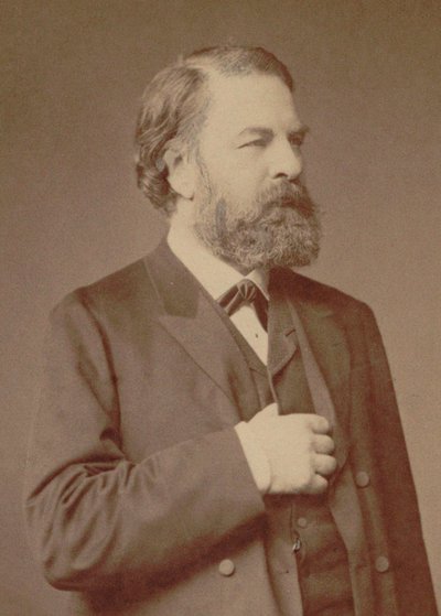 Joseph Joachim hegedűművész és zeneszerző portréja 1831-1907, 1887. alkotó: Berlin . Photo studio Loescher and