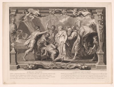 Akhilleusz megbékélt Achilles pacatus / Achilles megbékélt (cím a tárgyon) Achilles élete (sorozat címe) Vie d