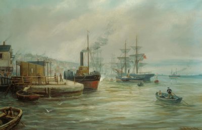 Lapátgőzölő és egyéb szállítás alkotó: Bernard Benedict Hemy