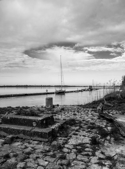 Dordogne-i kikötő, Bourg-sur-Gironde, Gironde (fotó) alkotó: Bernard Bonnefon