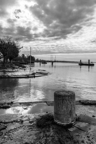 Dordogne-i kikötő, Bourg-sur-Gironde, Gironde (fotó) alkotó: Bernard Bonnefon