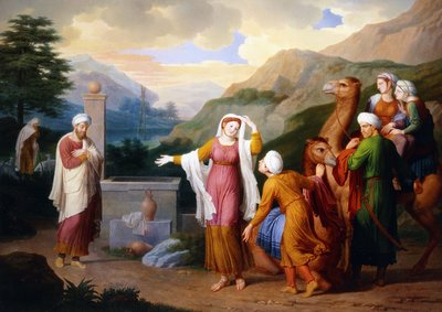 Rebecca a kútnál, 1824 alkotó: Bernard Duvivier
