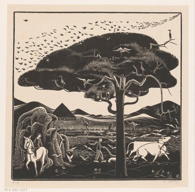 Szántó ökrök alkotó: Bernard Essers (signed by artist)