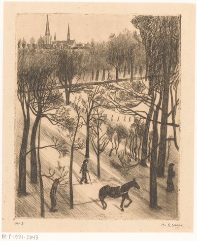 Vondel Park télen alkotó: Bernard Essers (signed by artist)