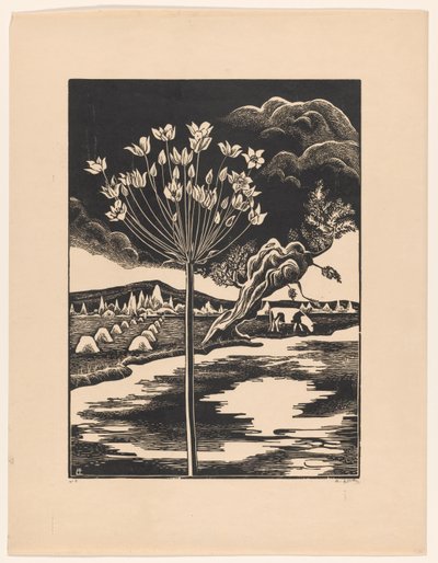 Hattyúvirág a tájban alkotó: Bernard Essers (signed by artist)