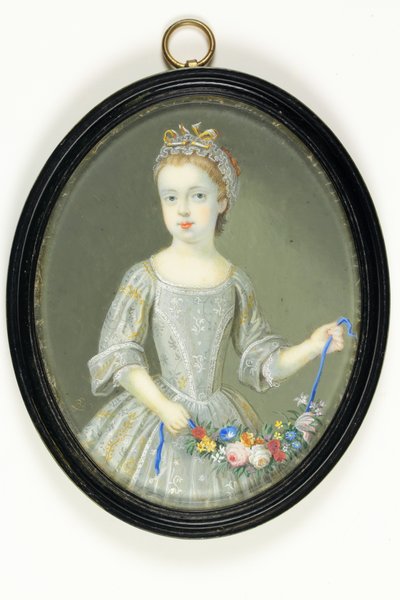 Margaret Cavendish Holles Harley, majd Portland hercegnője (akvarell elefántcsonton) alkotó: Bernard III Lens