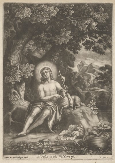 Szent János a pusztában alkotó: Bernard Lens