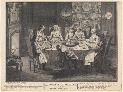 A pészahi étkezés ünnepe alkotó: Bernard Picart