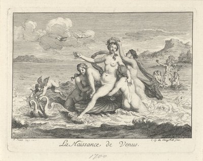 Geboorte van Venus A Vénusz születése (cím a tárgyon) alkotó: Bernard Picart