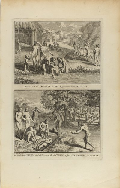 Manière dont les Sauvages.../Dance des Sauvages de Paria alkotó: Bernard Picart