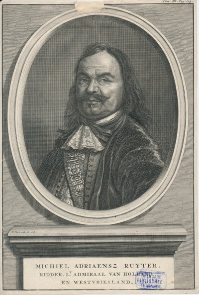 Michiel de Ruyter 1607-1676 Örökségvédelmi központ Rozet 300 191 d 2 A-51 alkotó: Bernard Picart