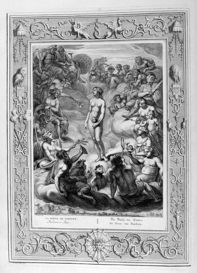 Pandoras-szelence, 1733 alkotó: Bernard Picart