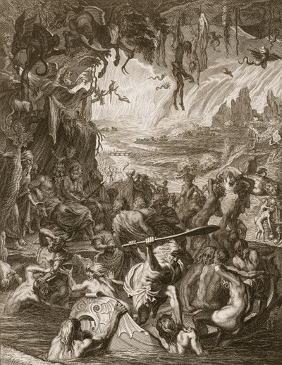 A pokol jelenete, 1731 alkotó: Bernard Picart
