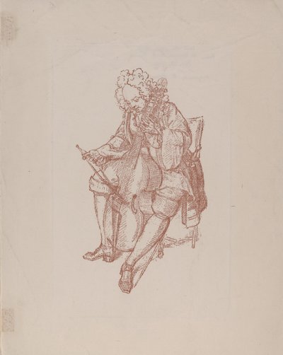 A basszusgitáros, 1707 alkotó: Bernard Picart