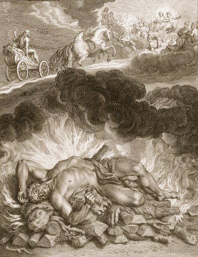 Herkules halála, 1731 alkotó: Bernard Picart
