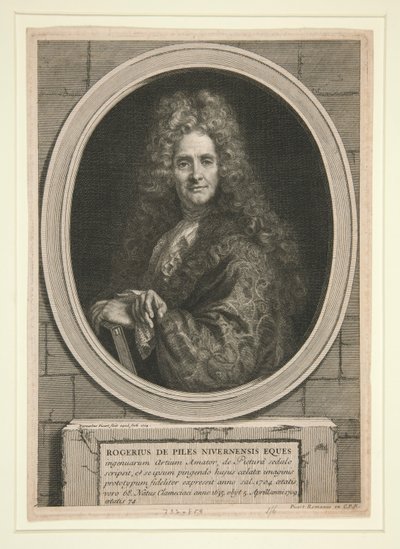 Cím nélkül (Roger de Piles portréja) alkotó: Bernard Picart