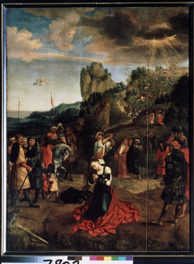 Szent Katalin mártírja. (Szent Katalin mártíromsága) - Peinture de Bernard van Orley (Barend, Barent, Bernaert van Brussel alkotó: Bernard van Orley