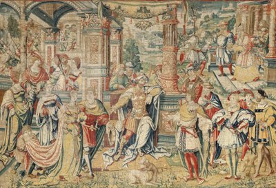 Dávid történetének sorozata, 1525 körül (selyem és gyapjú) alkotó: Bernard van Orley