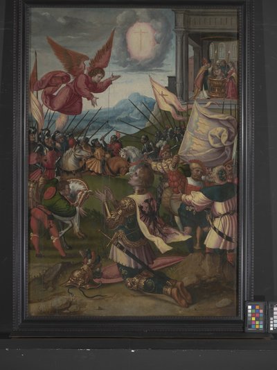 Konstantin megtérése (olaj a fára) alkotó: Bernard van Orley