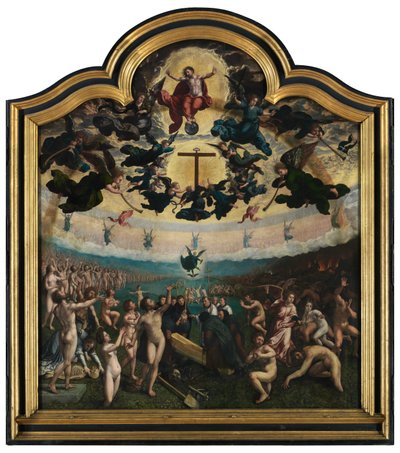 Az utolsó ítélet és az irgalmasság hét műve, középső panel (olaj a táblán) alkotó: Bernard van Orley