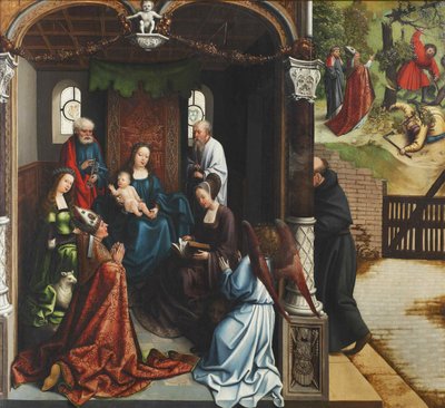 Szent Márton által imádott Szűz és Gyermek, 1514. alkotó: Bernard van Orley