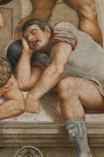 Counterfaccata, Bernardino Gatti, Feltámadás 1529, Részlet alkotó: Bernardino Gatti