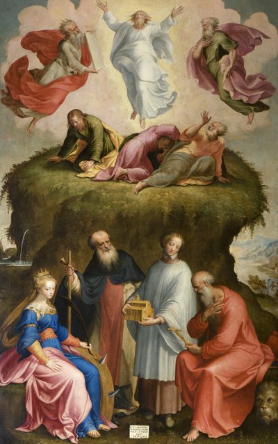 Színeváltozás és szentek, 1565 alkotó: Bernardino Campi