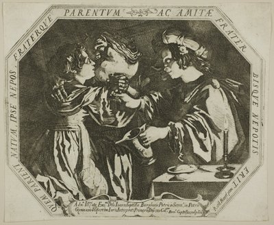 Lót és lányai alkotó: Bernardino Capitelli