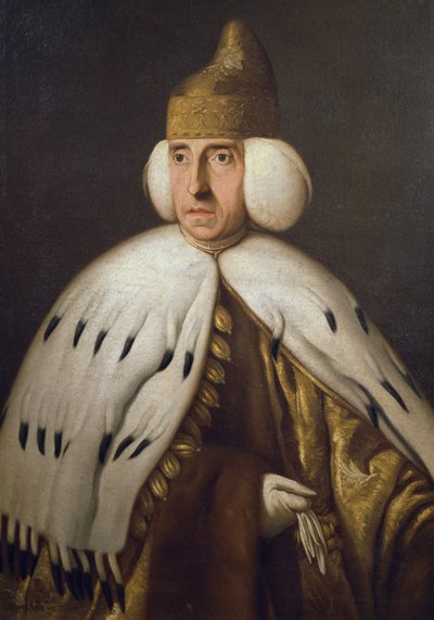 Ludovico Manin dózse (1725-1802) portréja, Bernardino Castelli (1750-1810) festménye alkotó: Bernardino Castelli