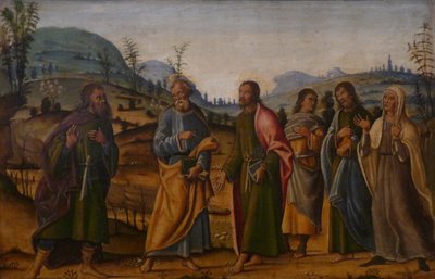 Francia: Saint Clément újraegyesült a családjával alkotó: Bernardino Fungai