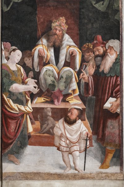 Részlet Szent Katalin vértanúságáról (freskó) alkotó: Bernardino Lanino