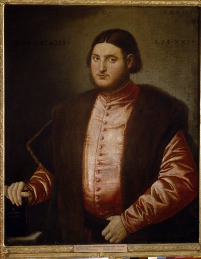 Portré egy férfi (Portré egy férfi). Bernardino Licinio festménye (1489 körül-1565 körül), olaj, vászon alkotó: Bernardino Licinio