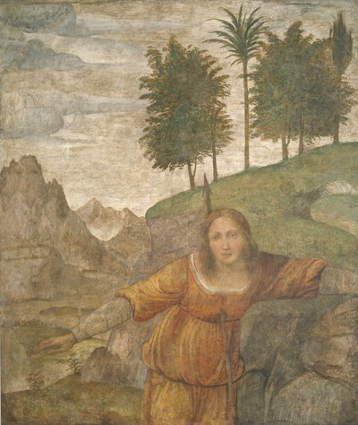 Prokrisz, akit Kephalosz gerelye átdöfött alkotó: Bernardino Luini