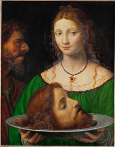 Salome Keresztelő Szent János fejével, késői időszak (festmény) alkotó: Bernardino Luini