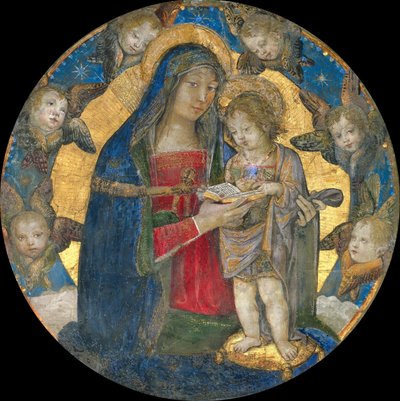 Madonna és gyermek kerubokkal, 1492-1495. alkotó: Bernardino Pinturicchio